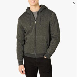 Amazon Essentials Hoodie For Men, Sherpa-Lined Full-Zip Fleece Sweatshirt